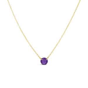 Gold-Filled Amethyst Necklace