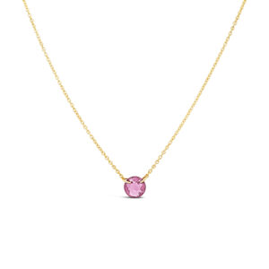 Gold-Filled Pink Tourmaline Necklace