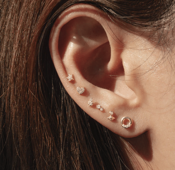 Felicity Diamond Star Stud Earring by Aurelie Gi