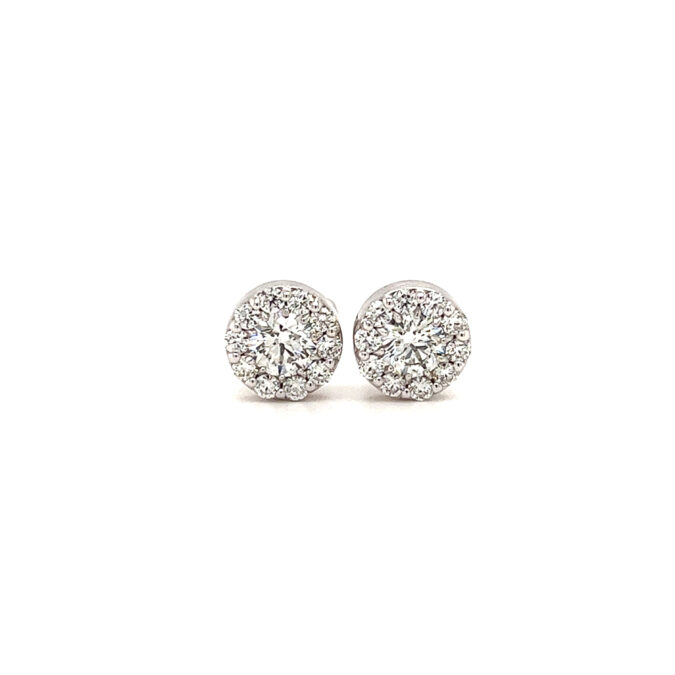 Estate Hearts On Fire Fulfillment Diamond Stud Earrings