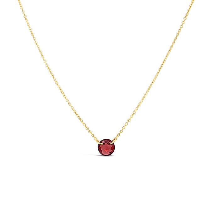 Garnet Charm Necklace by Dee Berkley