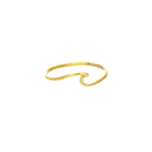 Minimalist Gold Wave Ring