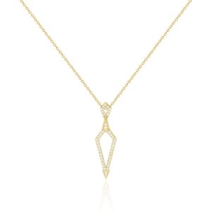 Diamond Kite Pendant Necklace