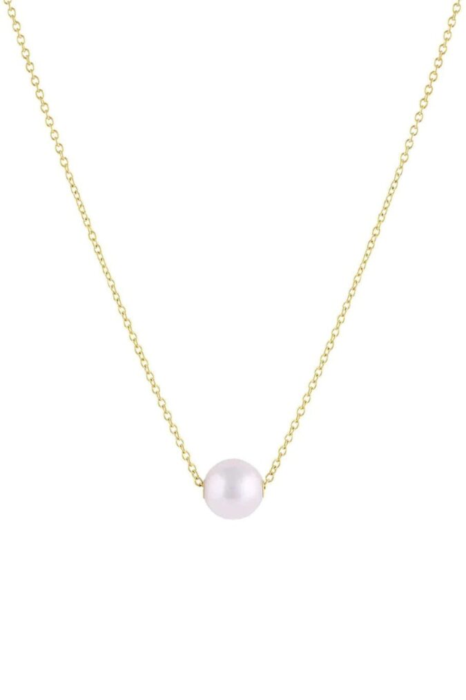 Akoya Pearl Solitaire Necklace