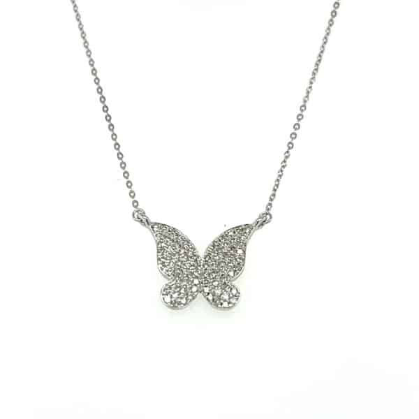 Diamond Butterfly Necklace by Lali