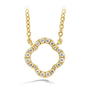 Diamond Petal Pendant Necklace by Hearts On Fire
