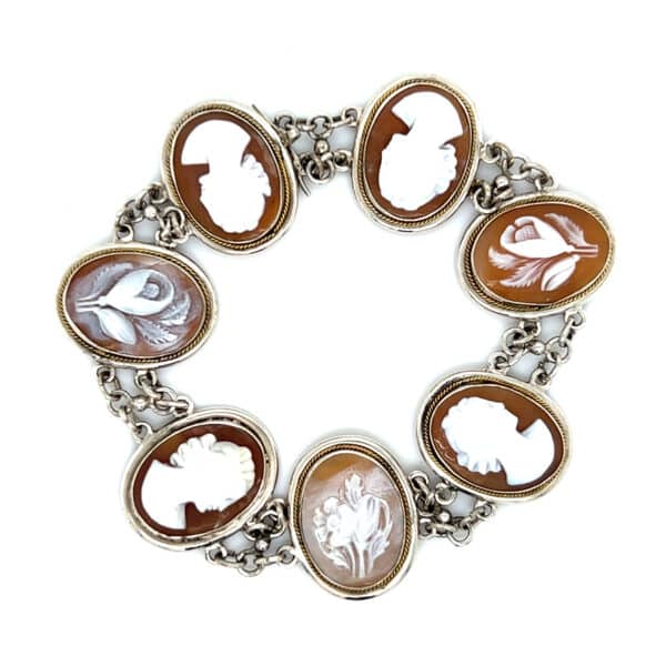 Estate Shell Cameo Bracelet