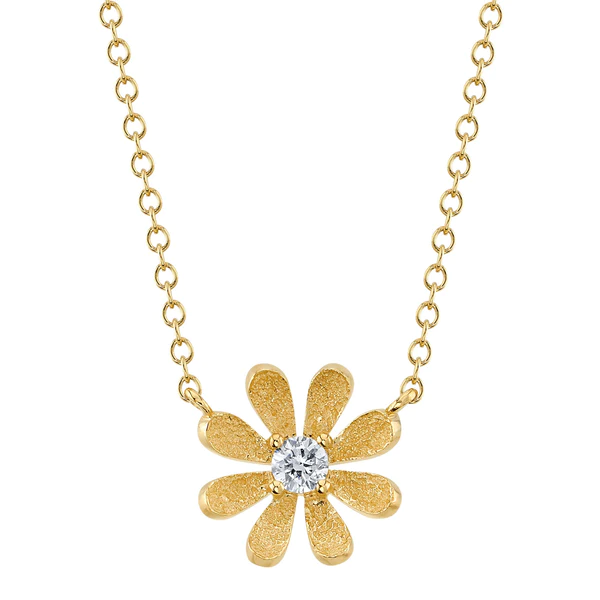 Diamond Flower Necklace by Shy Creation