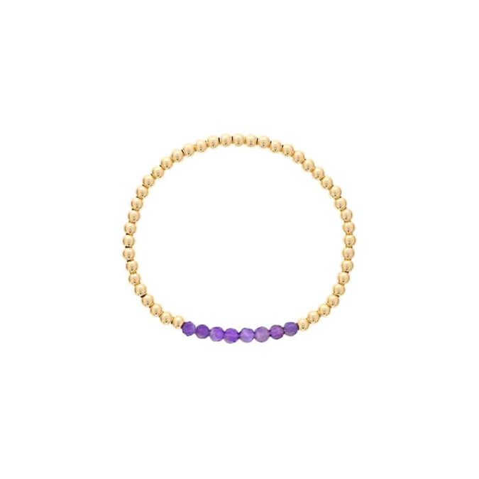 Shine Bright Amethyst Stretch Bracelet