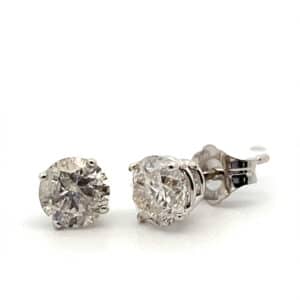 1.25 Carat Diamond Stud Earrings