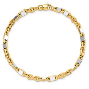 Two-Tone Gold Link Bracelet
