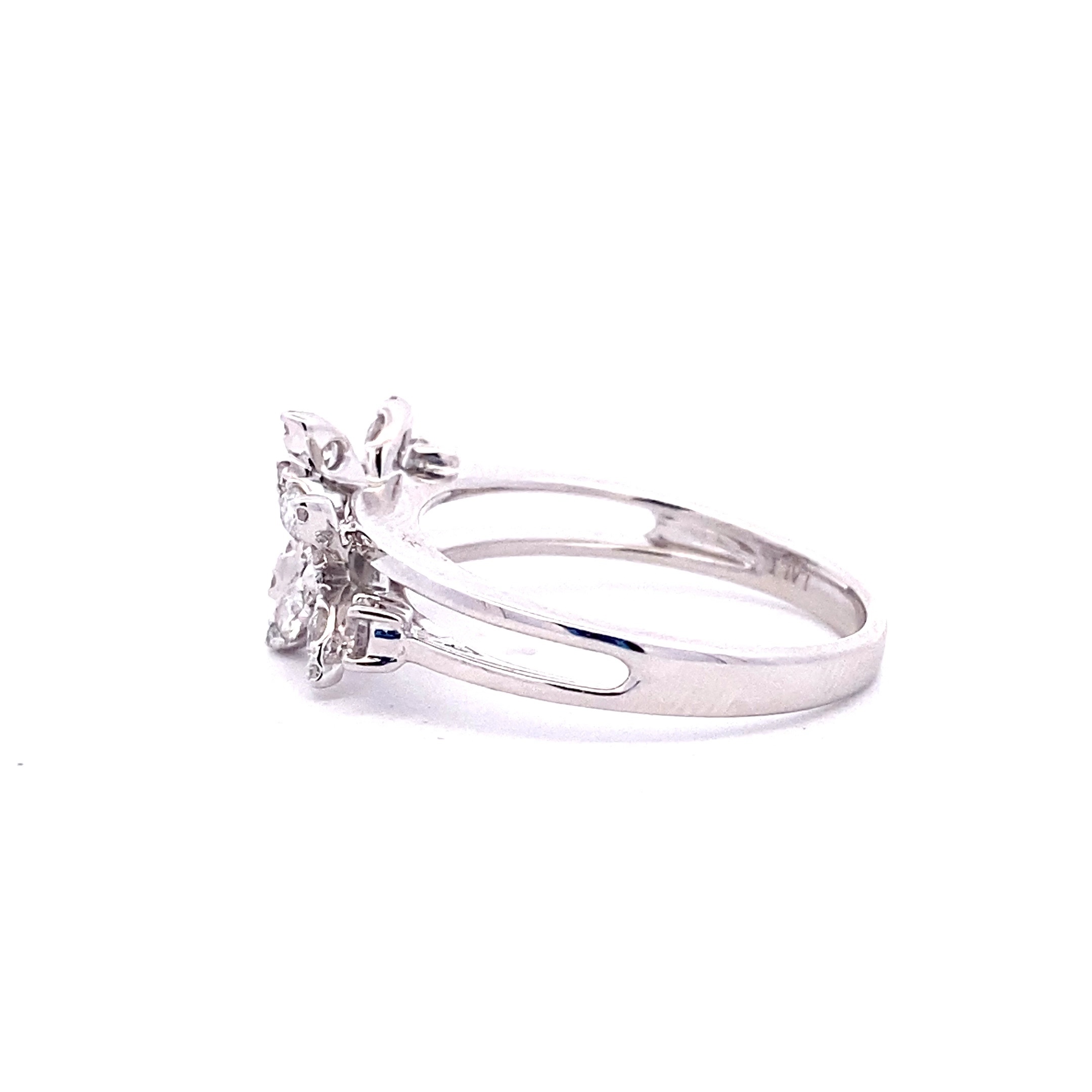 Double Flower Diamond Ring by Lali