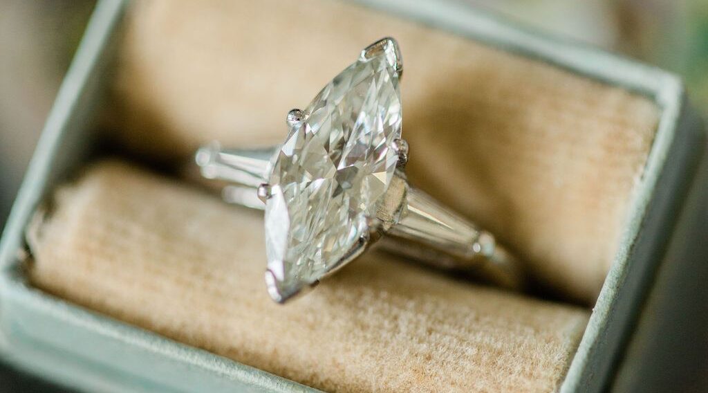 estate diamond engagement ring