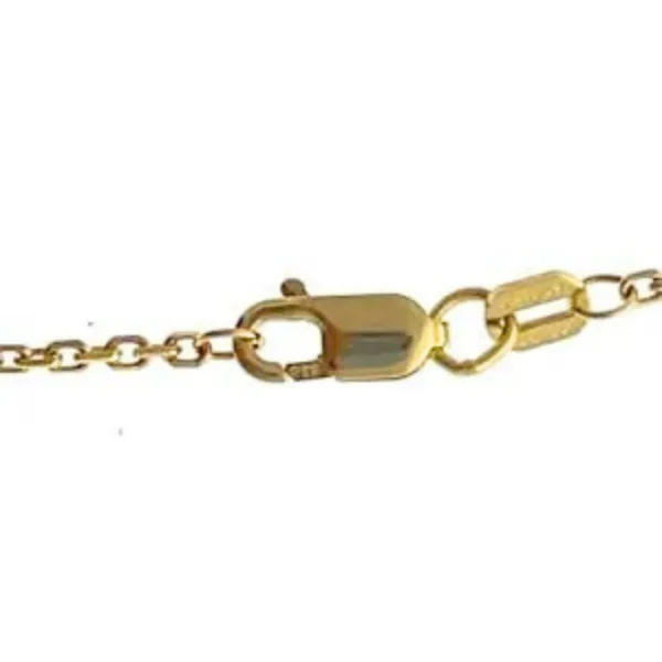 One estate 14 karat yellow gold curb chain necklace measuring 26" long with a lobster claw clasp