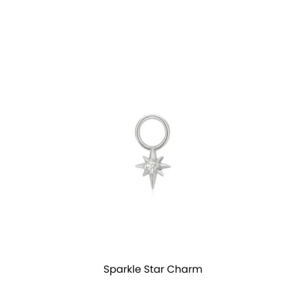 Earring Pop Charms by Ania Haie - Sparkle Star Charm (silver)