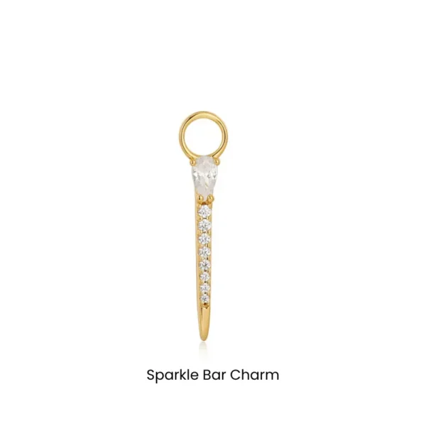 Earring Pop Charms by Ania Haie - Sparkle Bar Charm (gold plated)