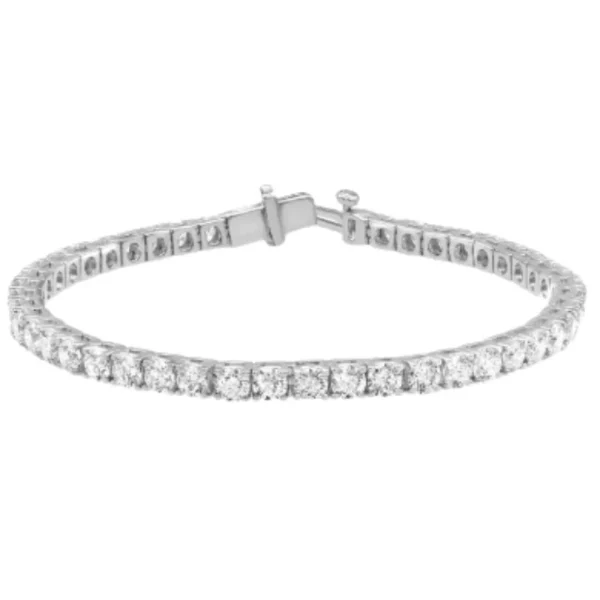 5 Carat Lab-Grown Diamond Tennis Bracelet in 14 Karat White Gold