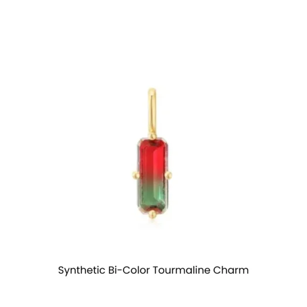 Bracelet and Necklace Pop Charms by Ania Haie - Synthetic Bi-Color Tourmaline Charm