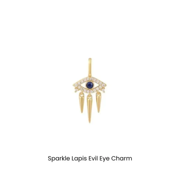 Bracelet and Necklace Pop Charms by Ania Haie - Sparkle Lapis Evil Eye Charm