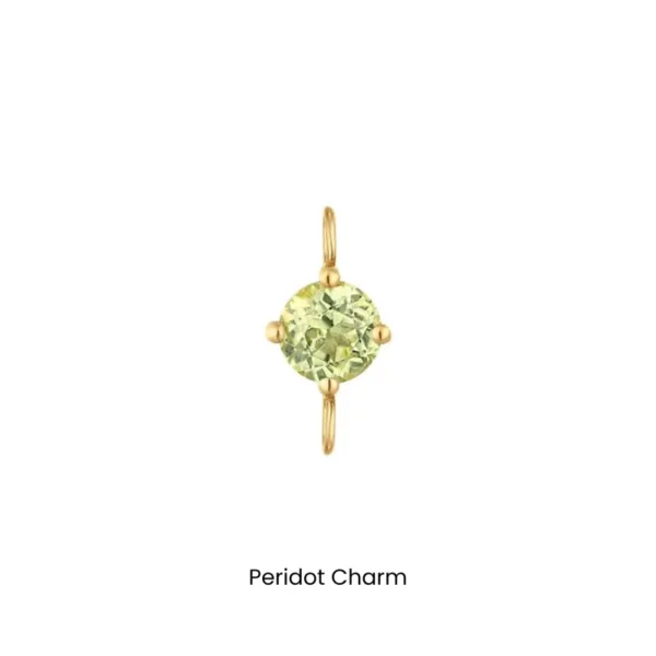 Permanent Jewelry Gemstone Charms by Aurelie Gi - peridot charm