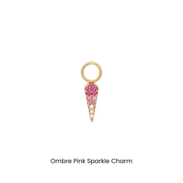 Earring Pop Charms by Ania Haie - Ombre Pink Sparkle Charm