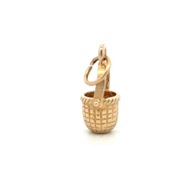 Estate 14K Yellow Gold Basket Charm