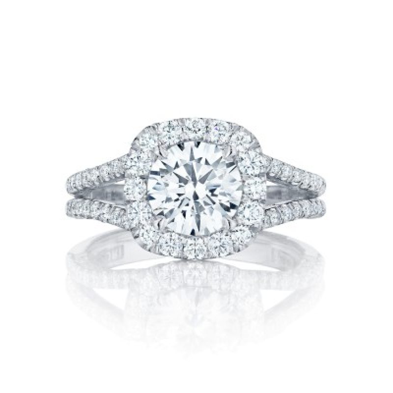 Petite Crescent Engagement Ring by Tacori
